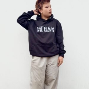 Hoodie negro vegan