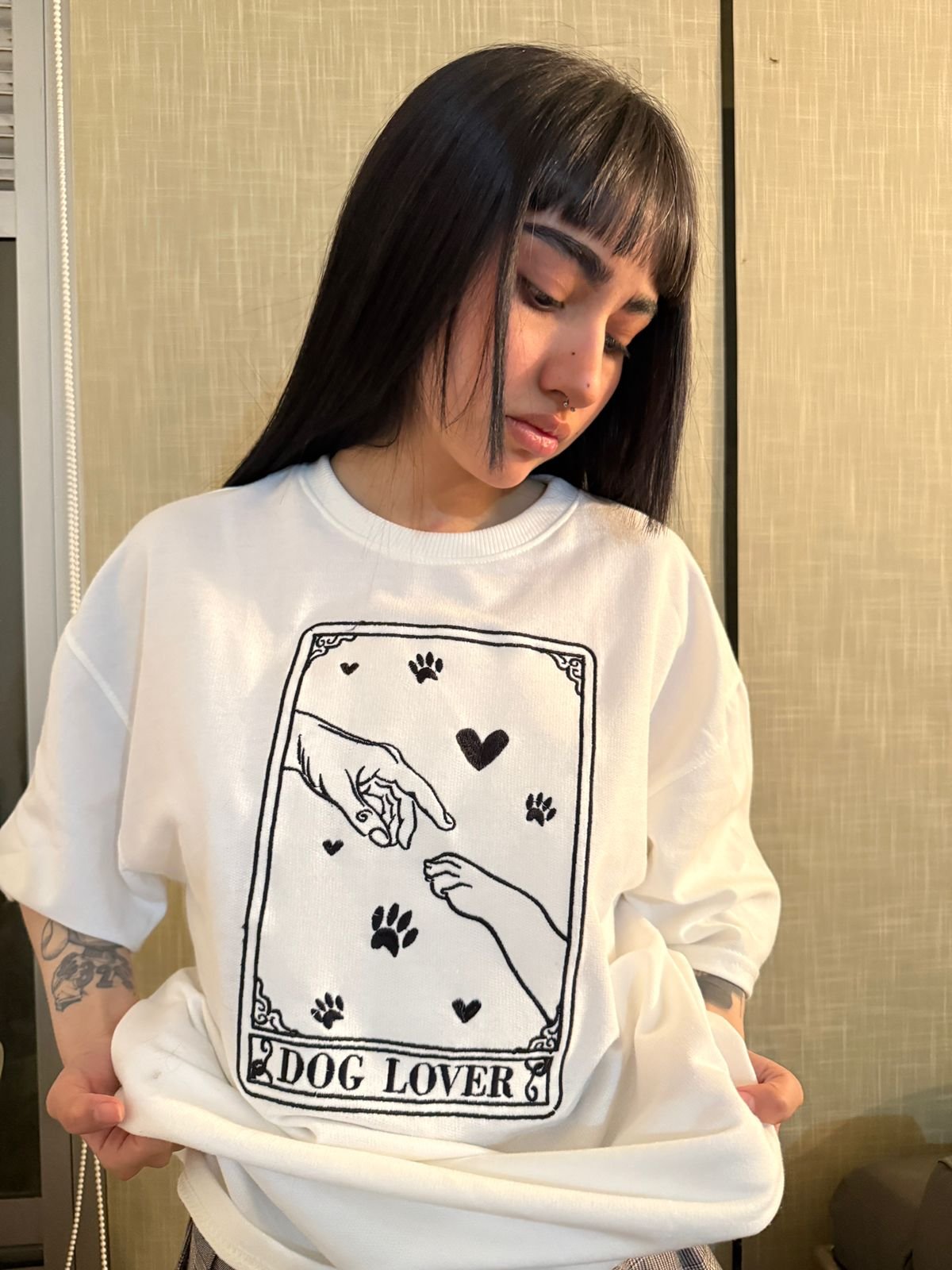 Camiseta oversize Dog Mom tarot - Image 3
