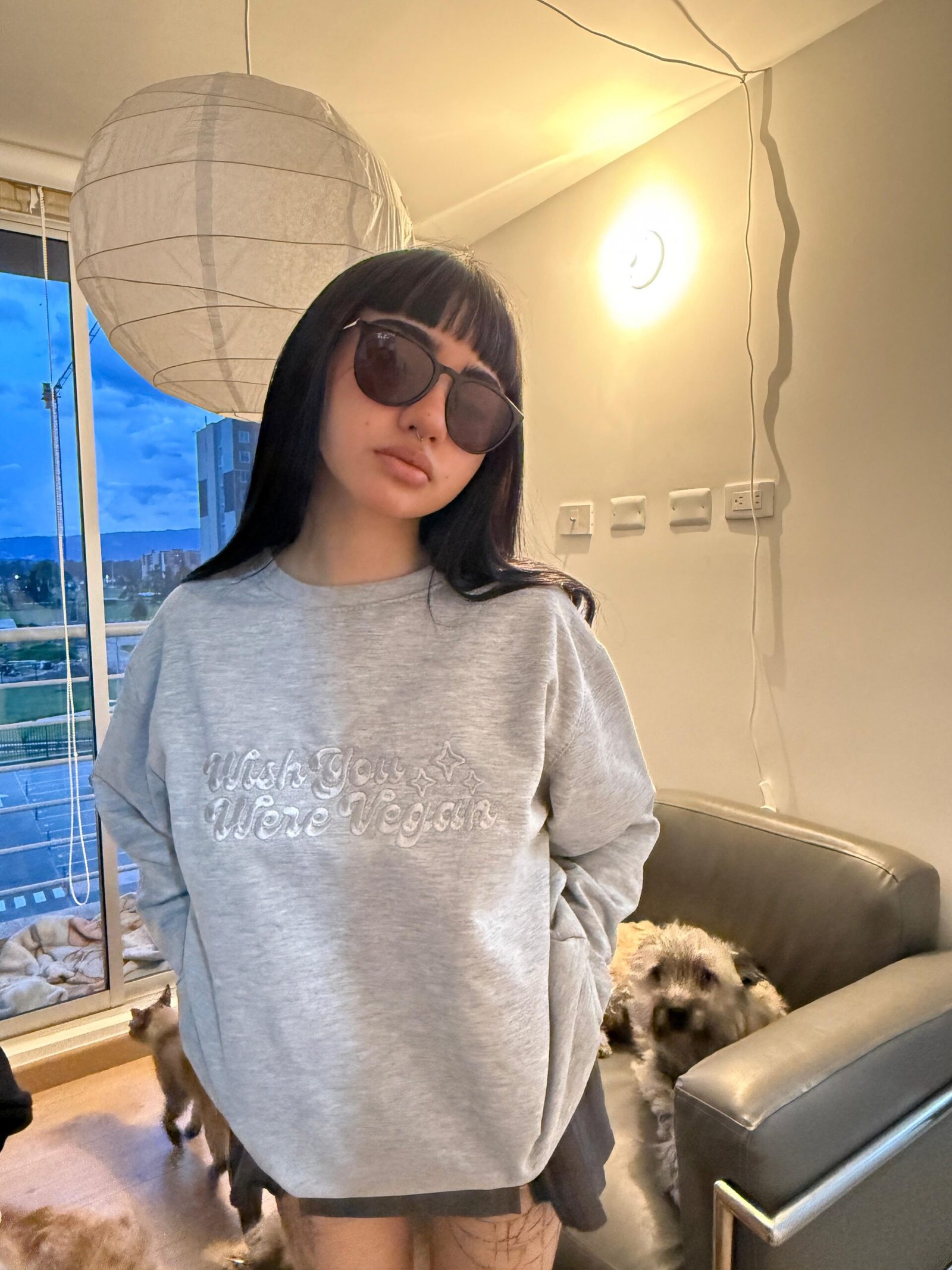 Wish you were vegan - camiseta